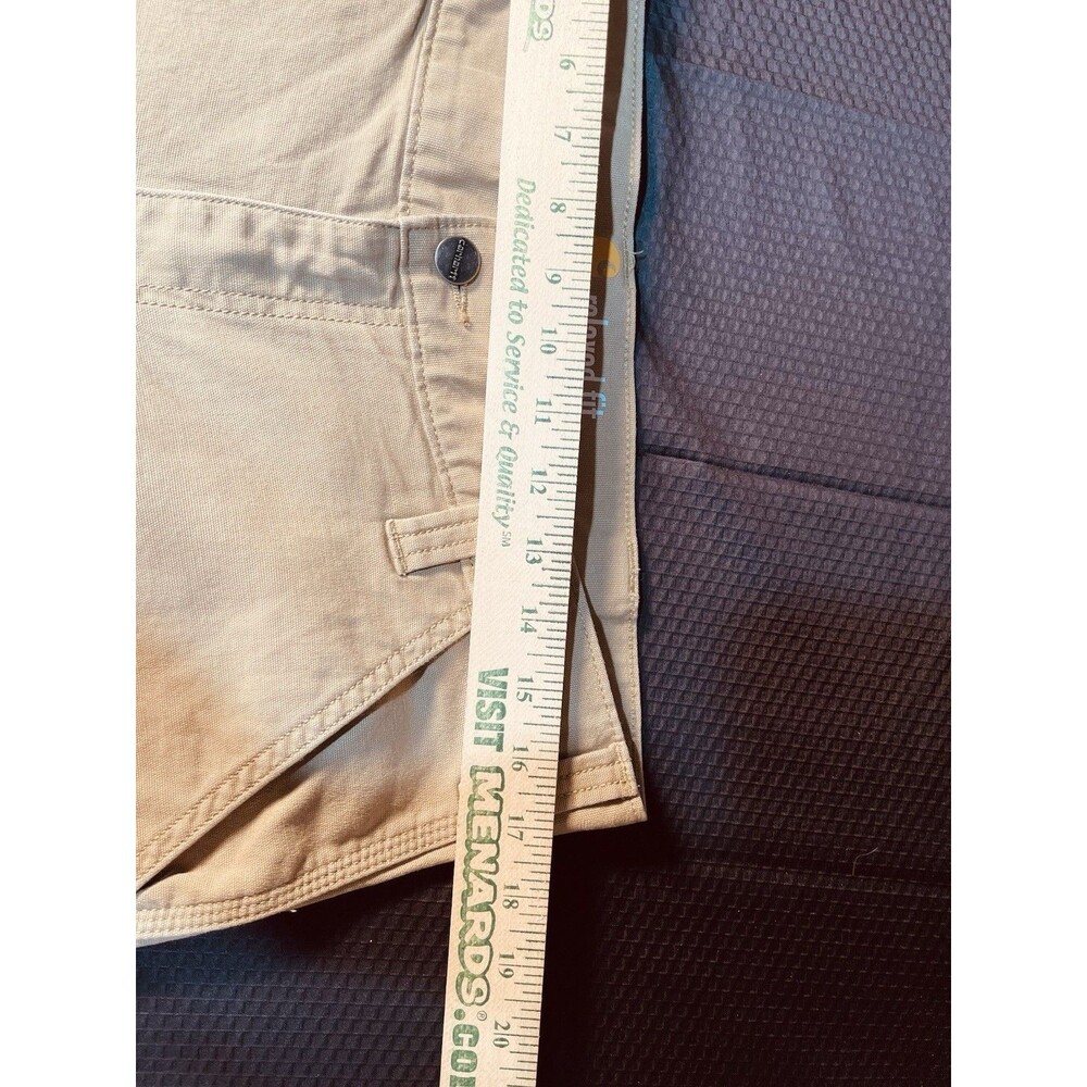 Carhartt Men's Rugged Flex Relaxed Fit Canvas Pant Dark Khaki Size 36x30 0494 - Picture 6 of 7